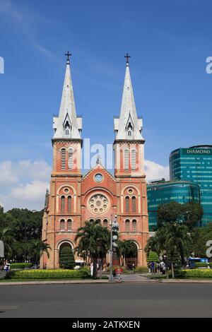 Notre Dame Cathedral, Ho Chi Minh City, Saigon, Vietnam, Southeast Asia, Asia Stock Photo