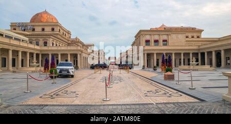 Doha, Qatar - Nov 20. 2019. Galleria Lafayette at Katara Plaza in Katara Village Stock Photo