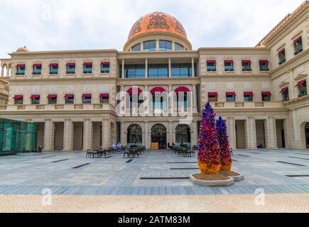 Doha, Qatar - Nov 20. 2019. Galleria Lafayette at Katara Plaza in Katara Village Stock Photo