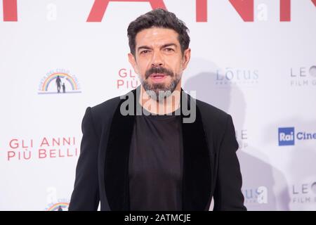 Roma, Italy. 03rd Feb, 2020. Pierfrancesco Favino Red Carpet for the premiere of the Italian film 'Gli Anni Più Belli' at the Auditorium della Conciliazione in Rome (Photo by Matteo Nardone/Pacific Press) Credit: Pacific Press Agency/Alamy Live News Stock Photo