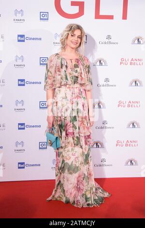 Roma, Italy. 03rd Feb, 2020. Micaela Ramazzotti Red Carpet for the premiere of the Italian film 'Gli Anni Più Belli' at the Auditorium della Conciliazione in Rome (Photo by Matteo Nardone/Pacific Press) Credit: Pacific Press Agency/Alamy Live News Stock Photo