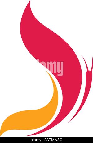 Beauty Butterfly Vector icon design Stock Vector