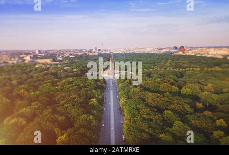 Berlin panorama from above Stock Photo