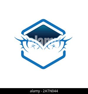 eye scan icon trendy and modern eye scan symbol for logo, web, app, UI. eye scan icon simple sign. eye scan icon flat vector illustration for graphic Stock Vector