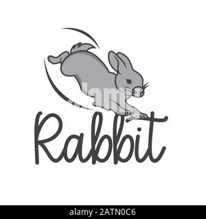 Rabbit vector icon modern and simple flat symbol for web site, mobile, logo, app, UI. Rabbit icon vector illustration, EPS10 Stock Vector