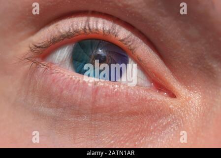 Abstract Aperture of the eye Stock Photo