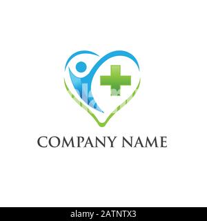 Logo design template for clinic, hospital, medical center, doctor,EPS 10 Stock Vector