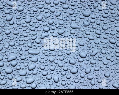 metallic water drops Stock Photo