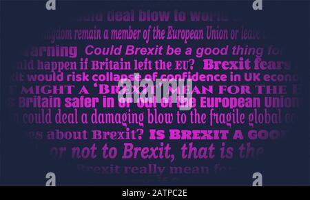 Britain exit from European Union. Stock Vector