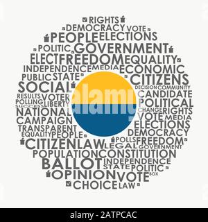 Elections relative tags cloud Stock Vector