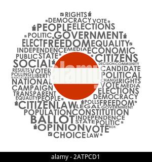 Elections relative tags cloud Stock Vector