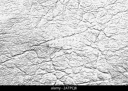 Abstract grunge overlay leather texture. Vector illustration of black and white grunge background for your design Stock Vector
