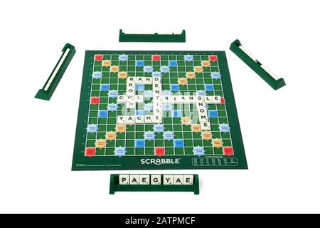 The board game Scrabble Stock Photo