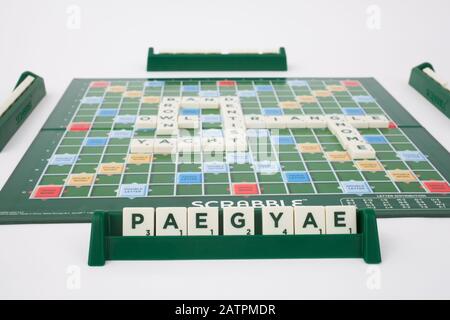 The board game Scrabble Stock Photo