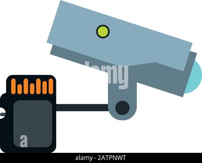 cctv video camera with sd card Stock Vector