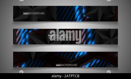 Set banner background for your design. vector graphic design illustration. suitable for your background design Stock Vector