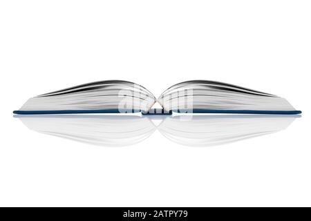 Open book isolated on white background Stock Photo