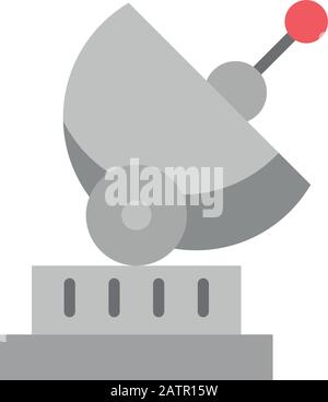 antena satellite communication isolated icon Stock Vector