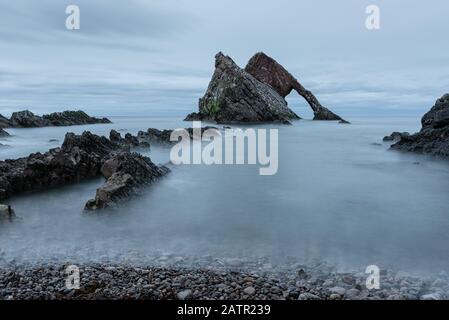 Images of the Scottish Morayshire coastline. Stock Photo
