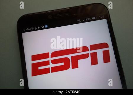 ESPN logo on smartphone Stock Photo