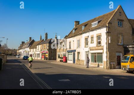 The road towards Bath in Corsham town Wiltshire England UK Stock Photo