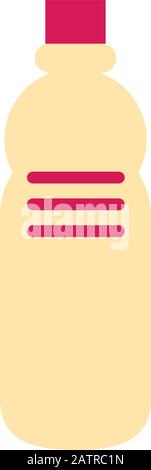 plastic bottle water isolated icon Stock Vector