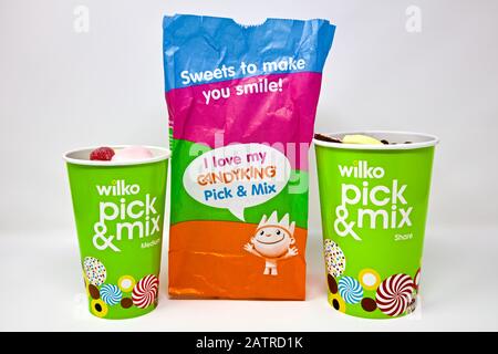 Wilko - pick and mix of Candy King Favourites Stock Photo