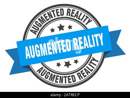 augmented reality label. augmented realityround band sign. augmented reality stamp Stock Vector