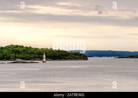 Oslofjord at dawn in summer, Oslo, Norway, Europe Stock Photo