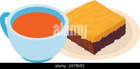 Traditional bake icon, isometric style Stock Vector