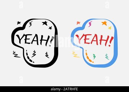 A set of dialog windows of different shapes. Stock Vector