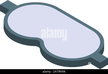 Sleeping mask icon, isometric style Stock Vector