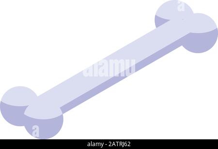 Dog bone icon, isometric style Stock Vector