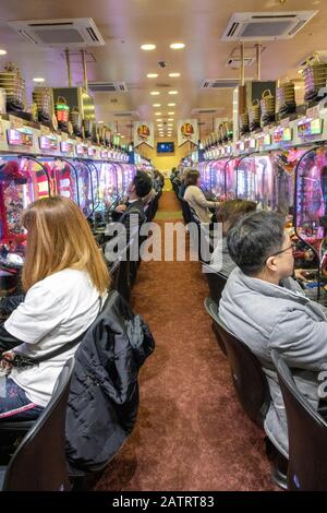 pachinko parlour, Kyoto, Japan Stock Photo