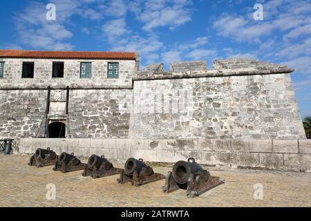 Castillo de la Real Fuerza, Old Town, UNESCO World Heritage Site; Havana, Cuba Stock Photo