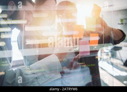 Business people work together. concept of teamwork, partnership and success Stock Photo