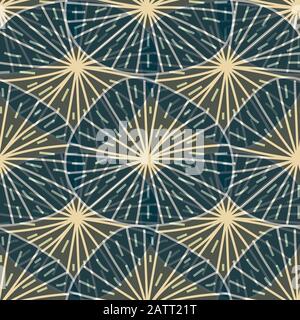 cacti inspired abstract seamless vector pattern texture Stock Vector
