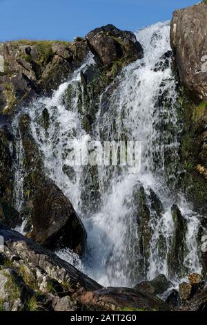 Small Water Beck Waterfall, Mardale Head Haweswater, Cumbria Stock Photo