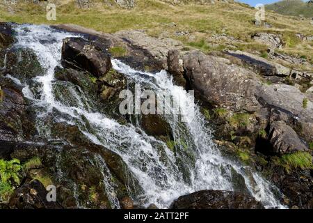 Small Water Beck Waterfall, Mardale Head Haweswater, Cumbria Stock Photo