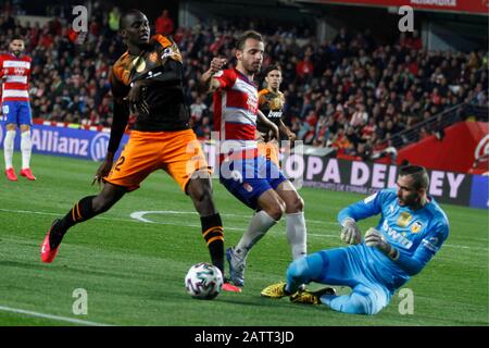 Granada, Spain. 04th Feb, 2020. Diakhaby during match Granada CF versus Valencia CF of Spanish King´s Cup at Los Carmenes stadium Thursday 4 February 2020 Credit: CORDON PRESS/Alamy Live News Stock Photo