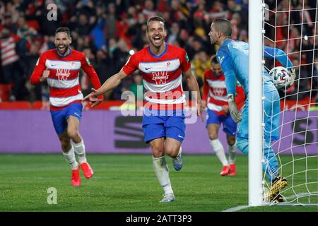 Granada, Spain. 04th Feb, 2020. Soldado during match Granada CF versus Valencia CF of Spanish King´s Cup at Los Carmenes stadium Thursday 4 February 2020 Credit: CORDON PRESS/Alamy Live News Stock Photo