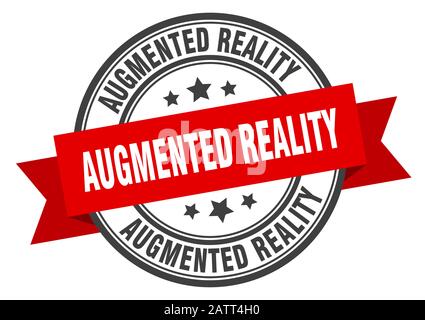 augmented reality label. augmented realityround band sign. augmented reality stamp Stock Vector