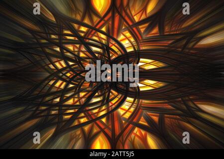 Abstract blue and pink twisted lights fibers effect, lava background Stock Photo