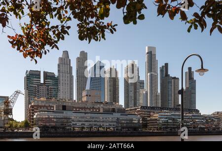 Group of buildings in puerto madero, Argentina Stock Photo