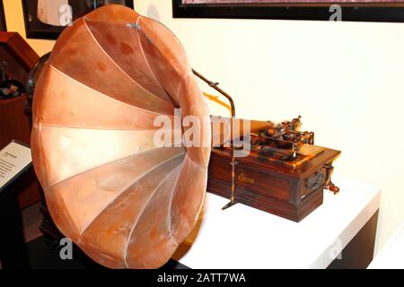 Edison Phonograph at the Edison House Museum Stock Photo