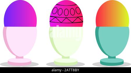 Vector image of Easter eggs Stock Vector