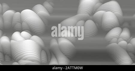 White and Black Paper Cut Wave Stripe Background. Simple texture for your design. Vector illustration Stock Vector