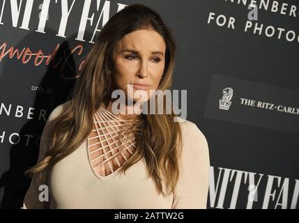 Los Angeles, USA. 04th Feb, 2020. Caitlyn Jenner arrives at the Vanity Fair HOLLYWOOD CALLING Exhibition held at the Annenberg Space for Photography in Los Angeles, CA on Tuesday, ?February 4, 2020. (Photo By Sthanlee B. Mirador/Sipa USA) Credit: Sipa USA/Alamy Live News Stock Photo