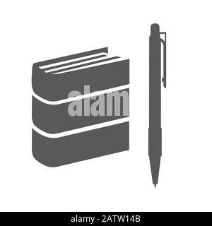Book icon modern symbol for graphic and web design Stock Vector