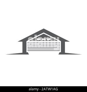 Garage icon trendy and modern symbol for graphic and web design. Garage icon flat vector illustration for logo Stock Vector